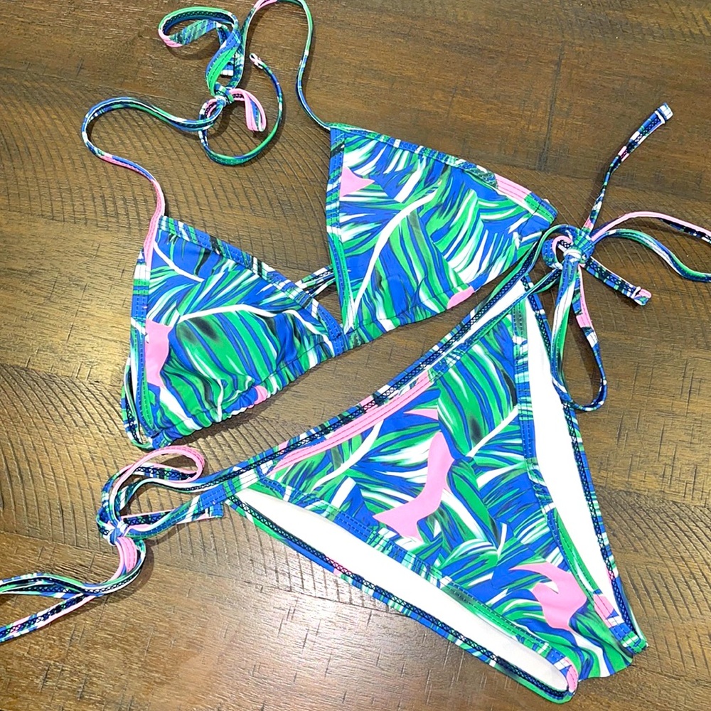 Palm print Bikini set size S